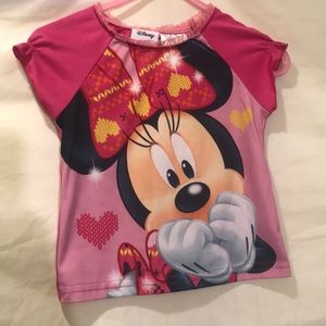 Girls 18M Minnie Mouse short sleeve shirt.